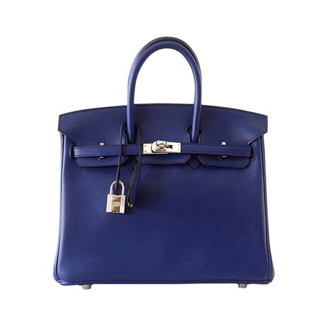 hermes birkin 25 blue sapphire precio